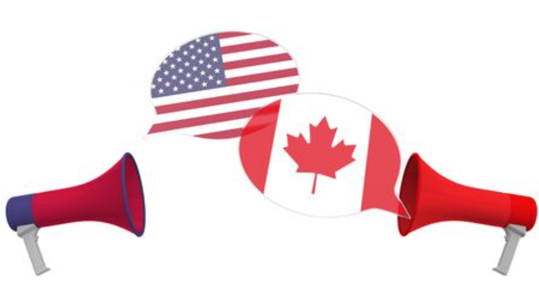 American English vs. Canadian English: different pronunciation